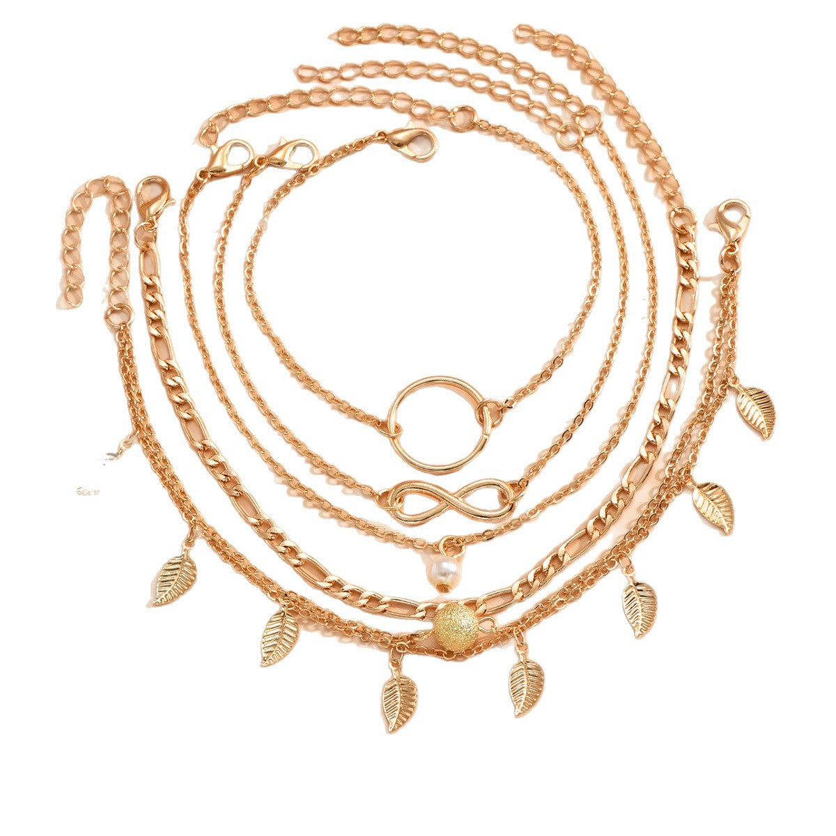 Wholesale five piece multi-layer ankle