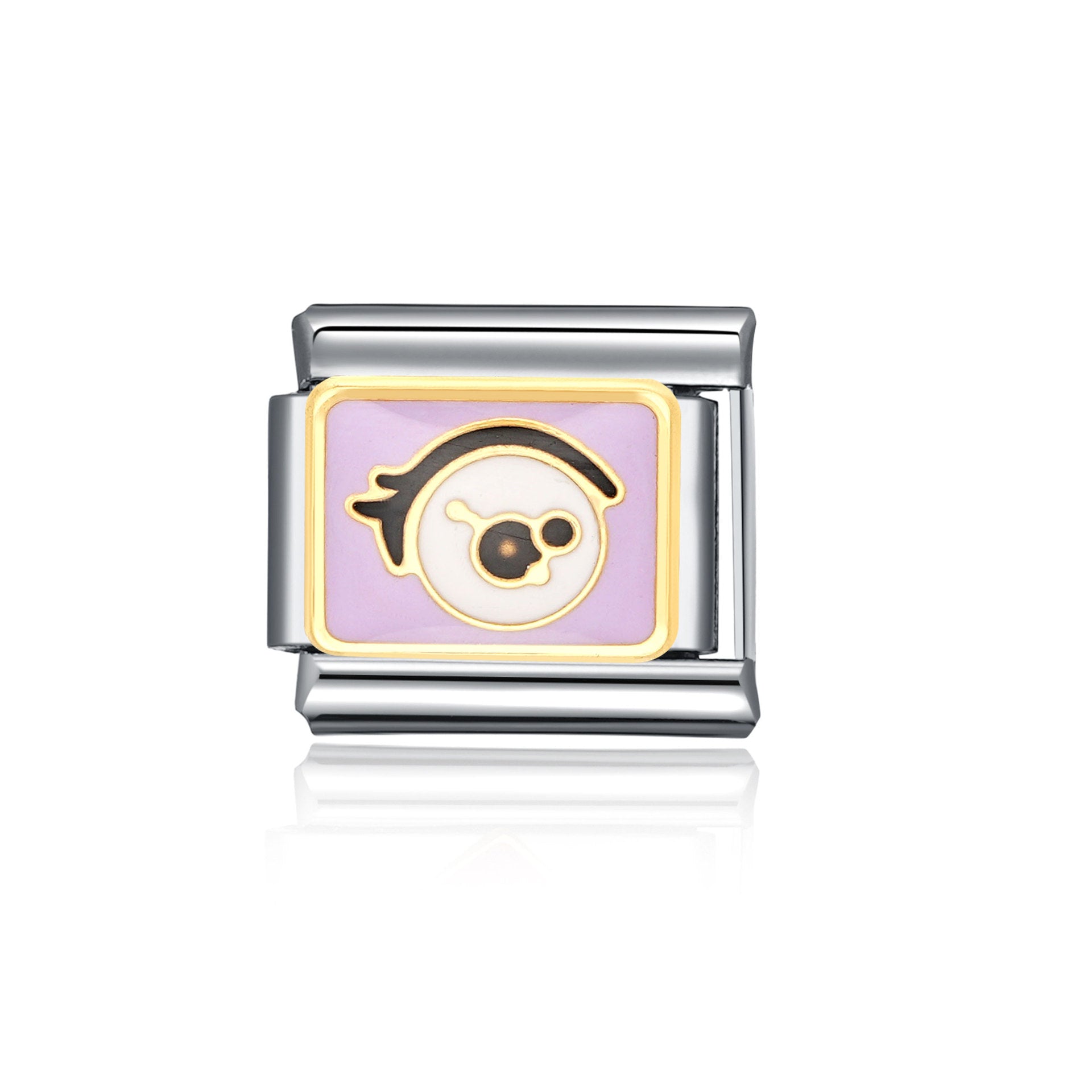 Bracelet de charme italien en gros de 9 mm d'animal d'épissage et de planable en acier inoxydable