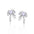 Wholesale Bow S925 Sterling Silver Earrings Jewelry Zirconia Earrings