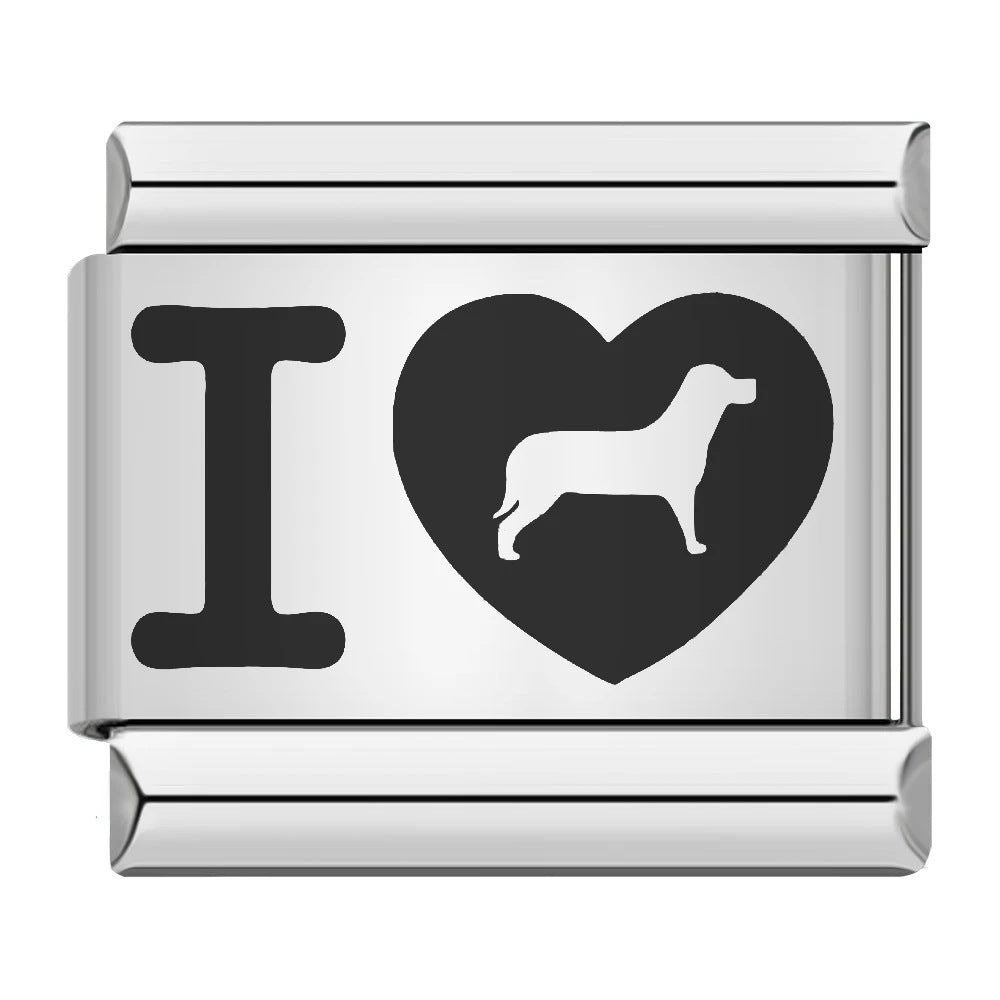 Wholesale 9mm Italian Charm Starter Bracelets DIY Laser Single Section Creative Stainless Steel Composable Bracelet