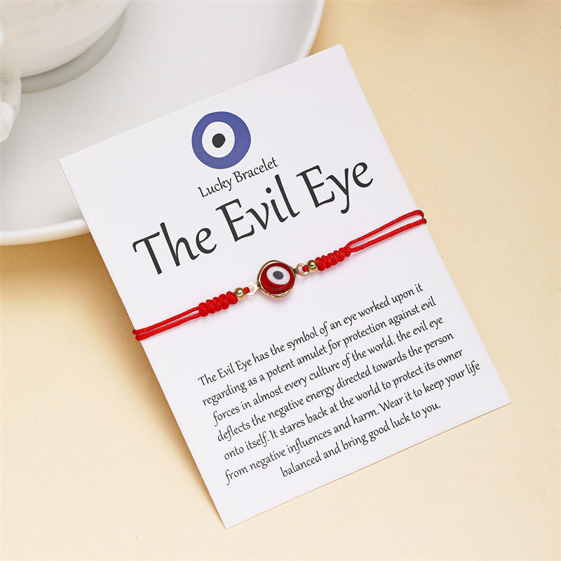 Wholesale  devil's eye eyes hand-woven bracelet