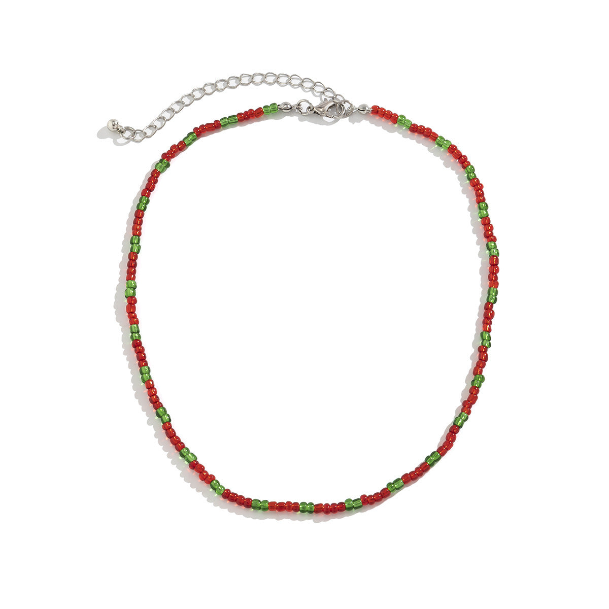 Wholesale Christmas Colorful Beaded Beaded Necklace