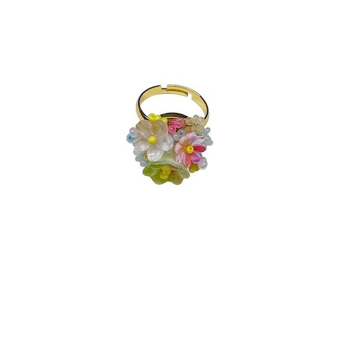 Wholesale Hydrangea flower light luxury high-end colorful ring