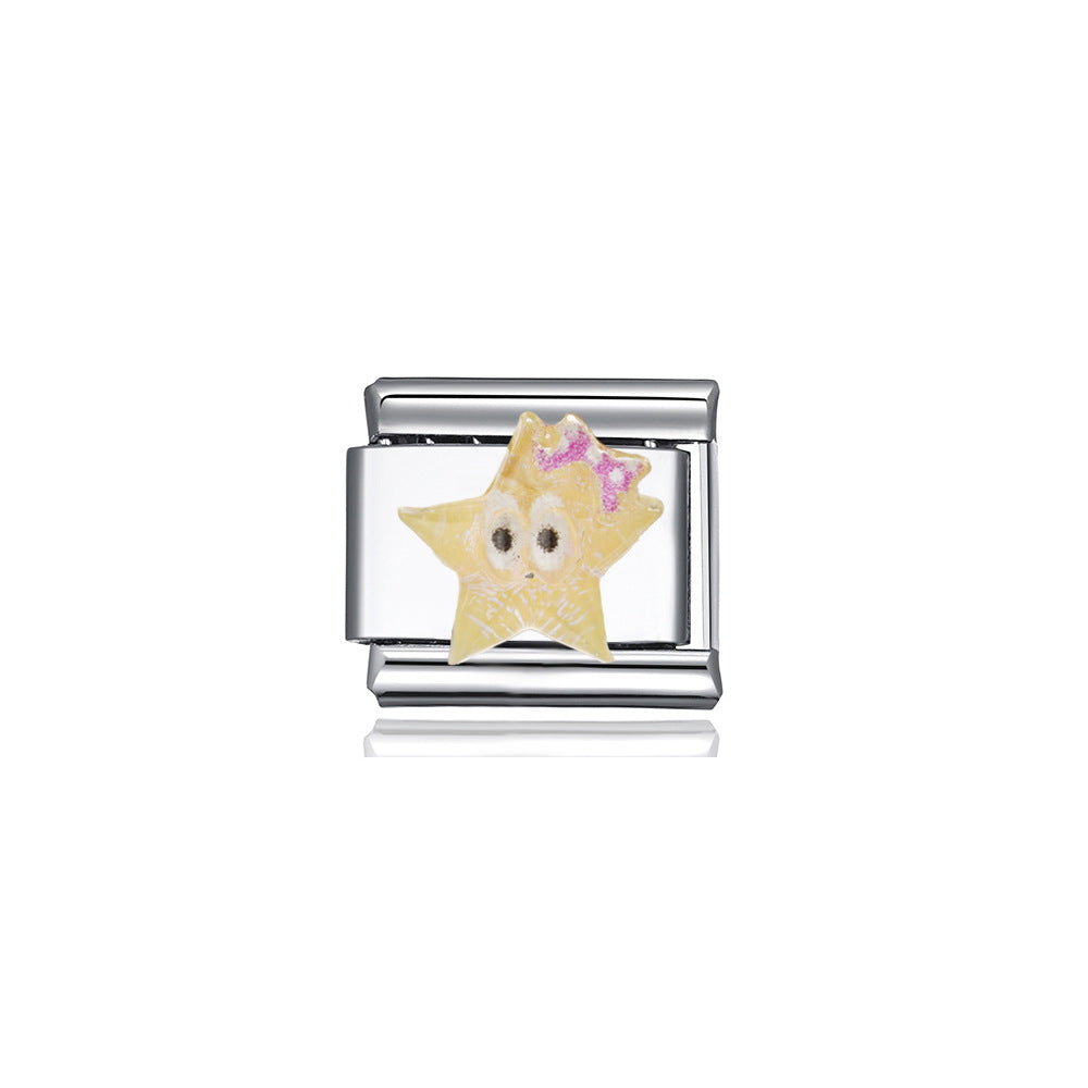 Wholesale Italian DIY cute cartoon animal module charms