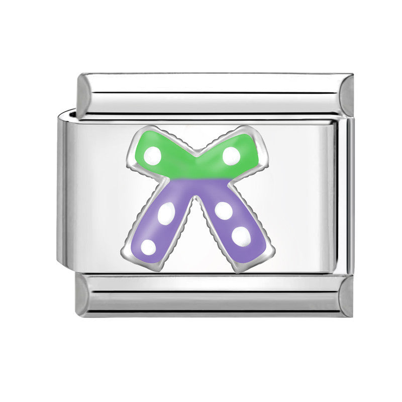 Wholesale Stainless Steel Italian Style Bow Charms,  DIY Bracelet Craft Accessories for Jewelry Making