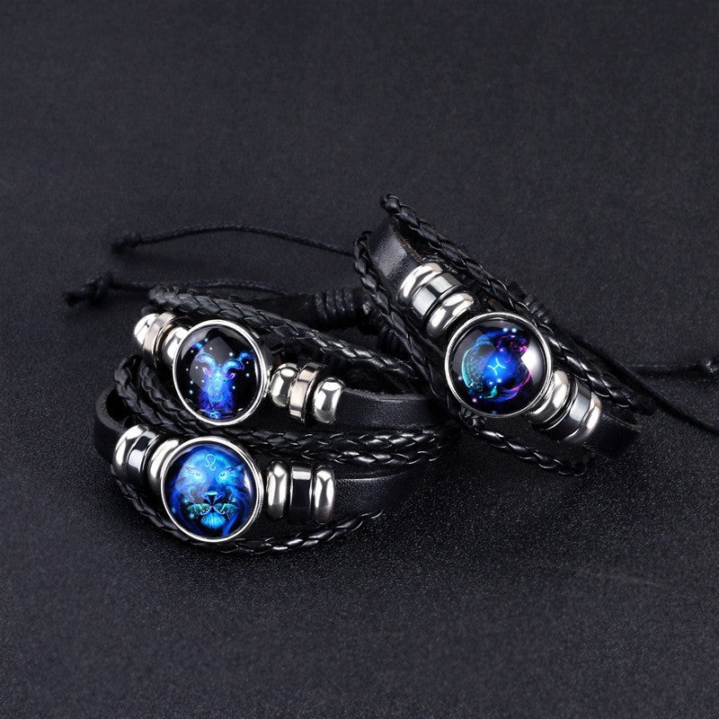 Wholesale Trendy Contion Zodiac Bracelet for Unisex,  Handmade Cortex Jewelry Accessory