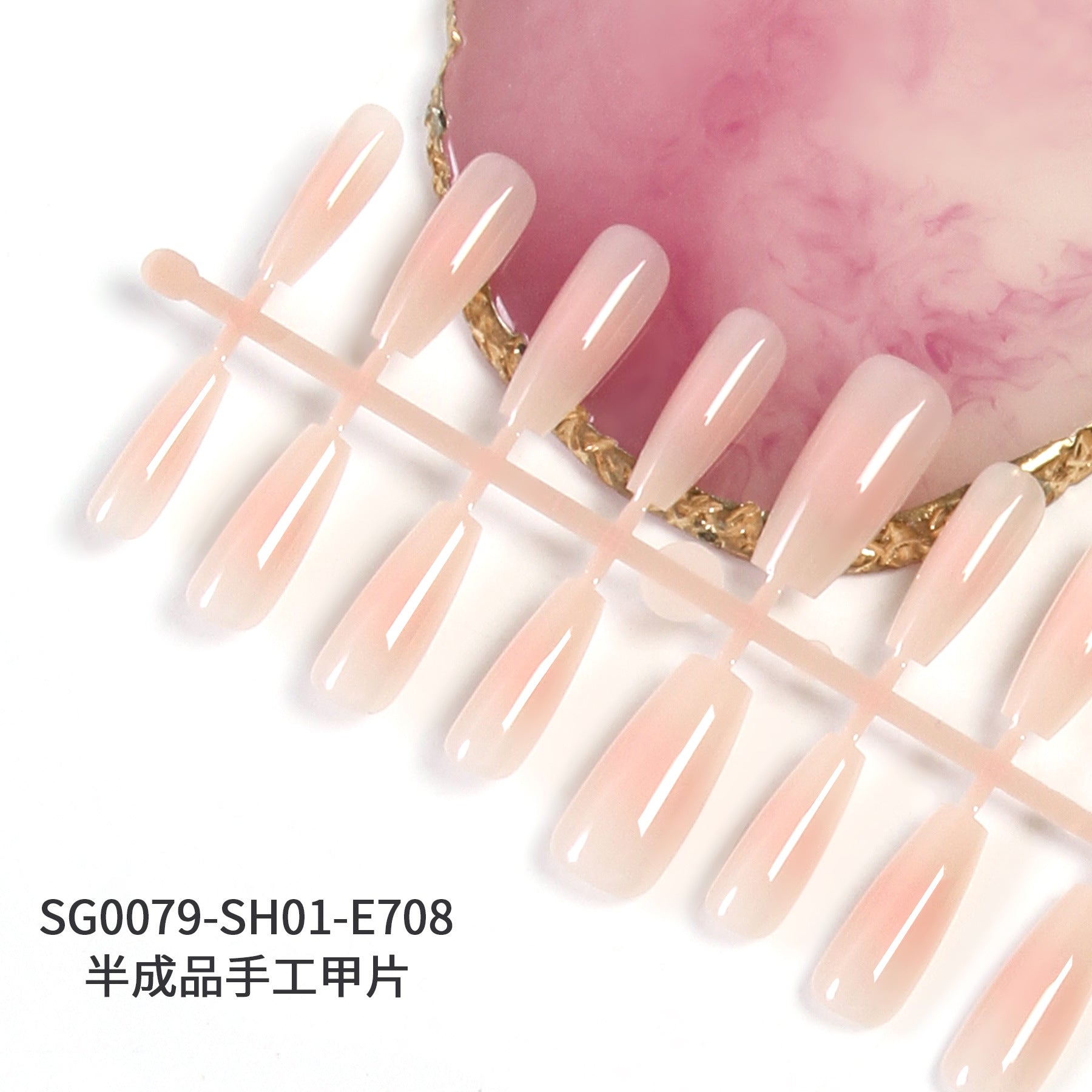 Wholesale of 5PCS Handmade Press on Nails Kits Prefabricated Nail Plates Semi-finished DIY Handmade Nail Plates ACC-NS-XKQ005