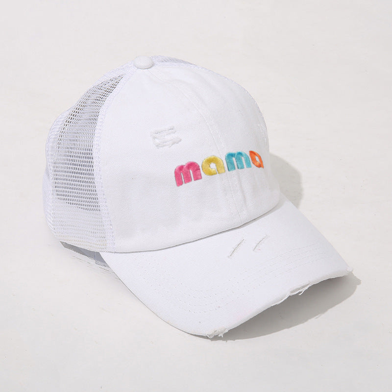 Wholesale MAMA Embroidered Mesh Baseball Cap Hat Mother's Day ACC-HT-TangQiu015