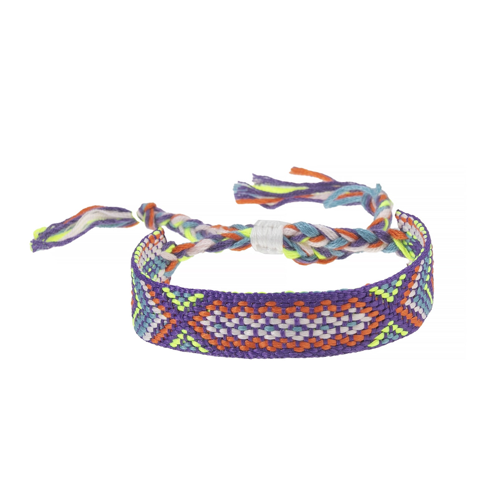 Wholesale Nepalese Style Handmade Friendship Rainbow Rope Adjustable Bracelet Jewelry Accessory Boutique Resale