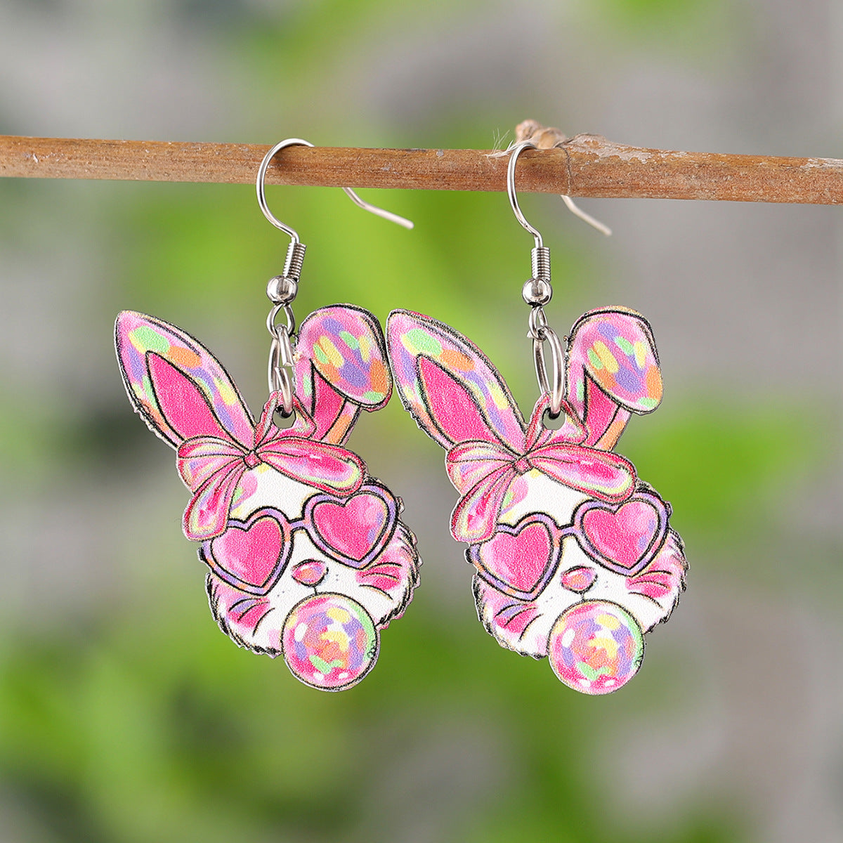 Wholesale Easter Bow Cross Rabbit Hen Pendant Earrings