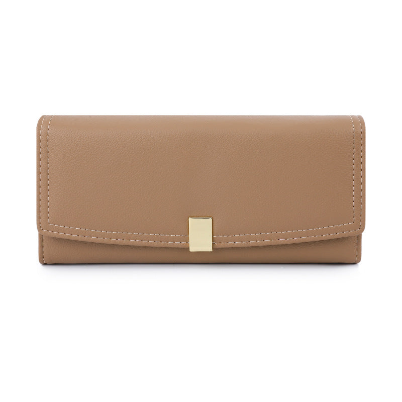 Wholesale Dark Long Large Trifold Clutch Wallet ACC-WT-Tailian004