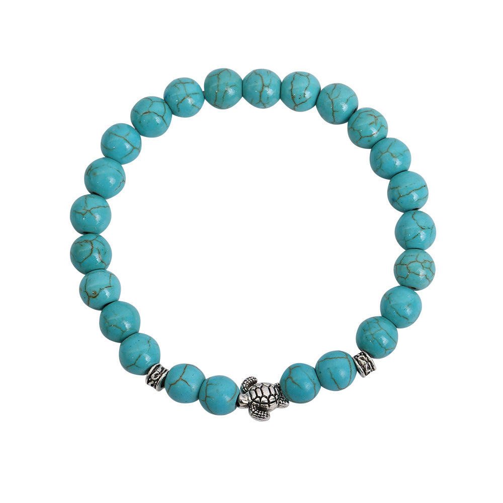 Wholesale Bohemian Turquoise Beaded Bracelet Set for Women,  Fashion Jewelry Accessory Gift