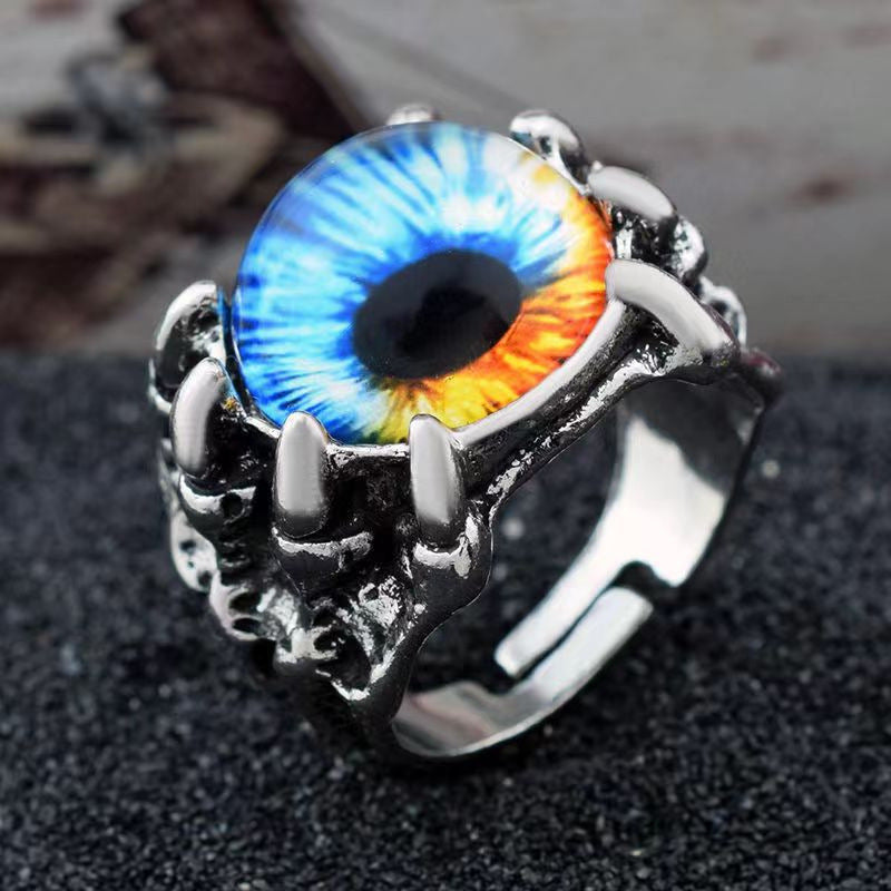 Wholesale Demon Claw Demon Eye Blue Ring