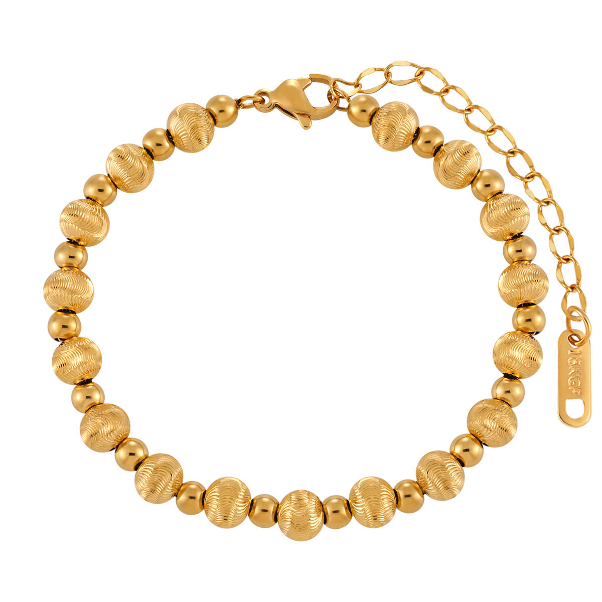 Wholesale Beads Flower Beaded Bracelet  Titanium Steel Bracelet