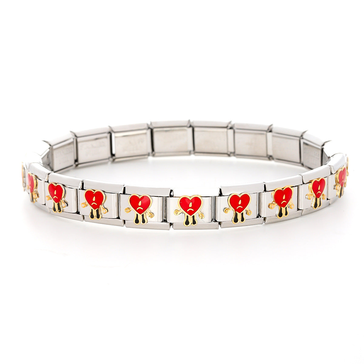 Wholesale Italian Charm Bracelet 9mm DIY Splicing Cartoon  Stainless Steel Composable Bracelet