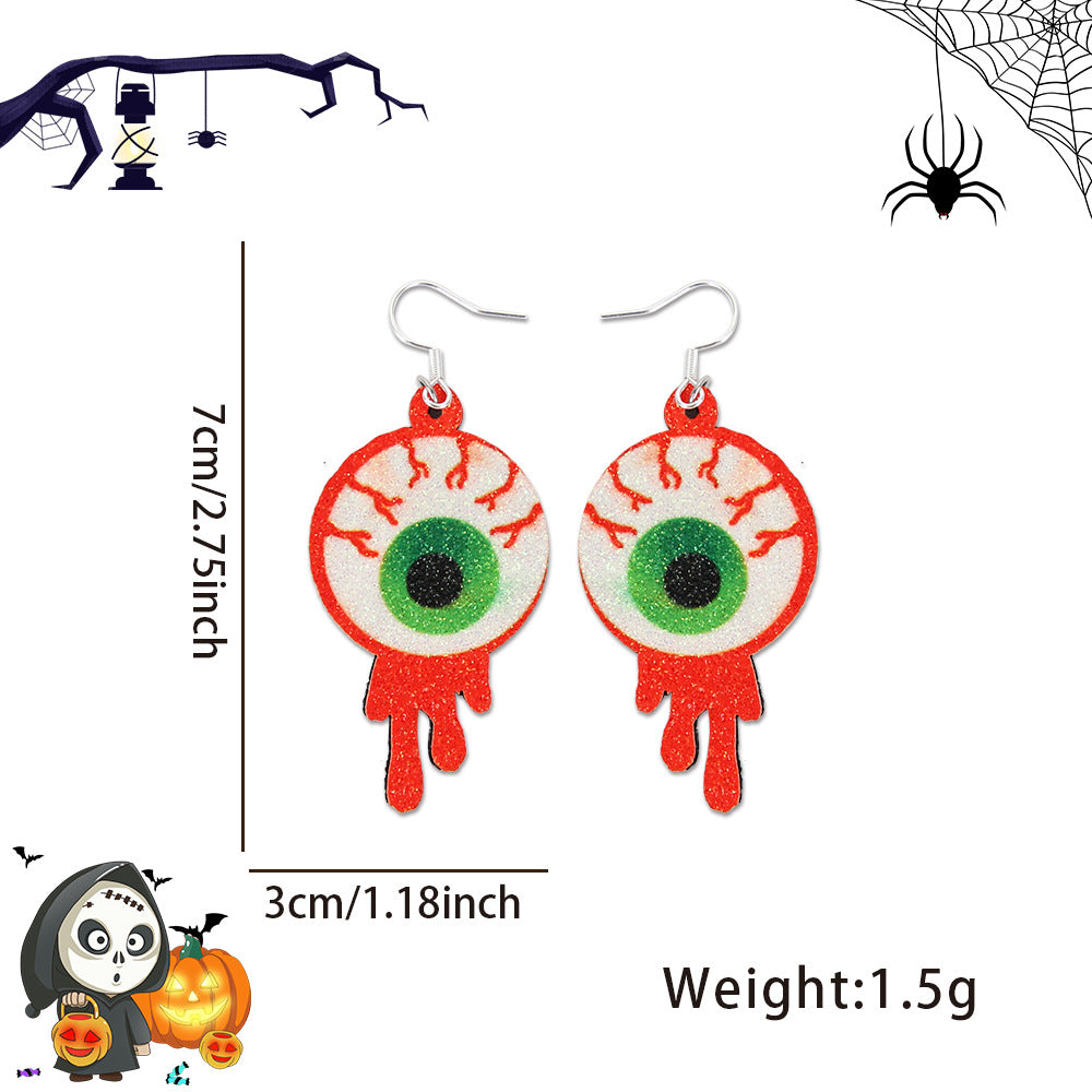 Wholesale Halloween Spider Bat Earrings ACC-ES-ZhouHao001