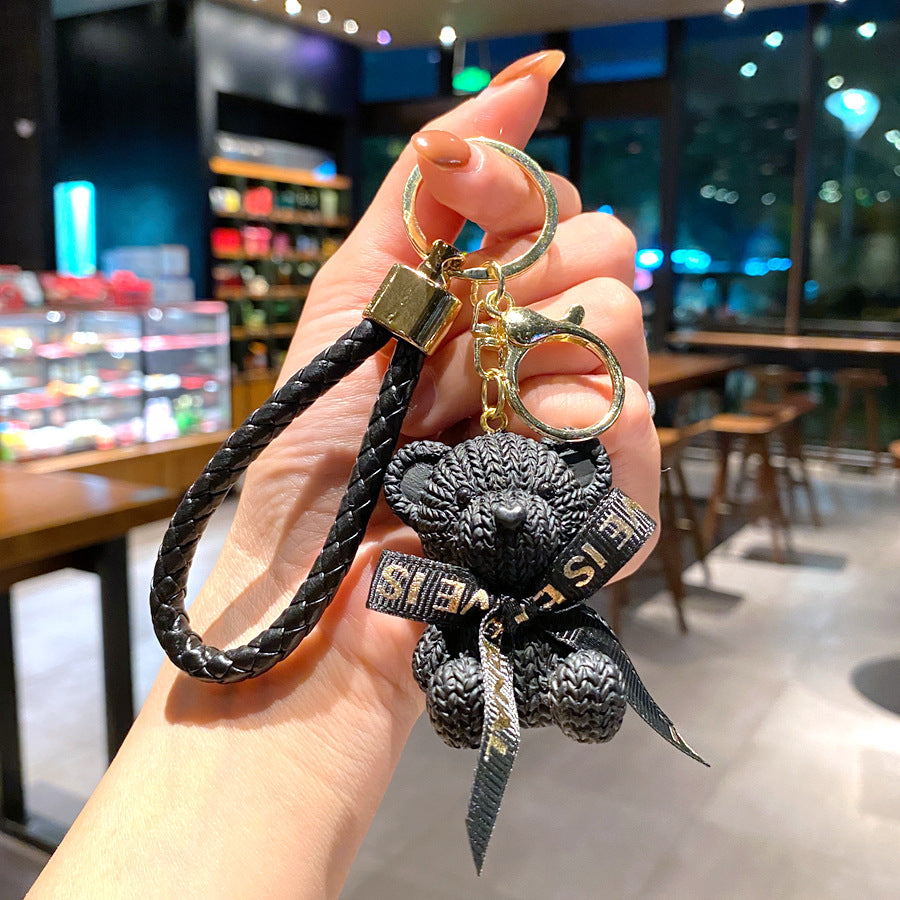 Wholesale Cartoon Bear PVC Soft Keychain Creative Keychain ACCVIP-KC-XinShu004