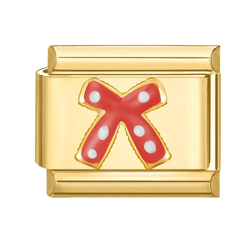 Wholesale Stainless Steel Italian Style Bow Charms,  DIY Bracelet Craft Accessories for Jewelry Making