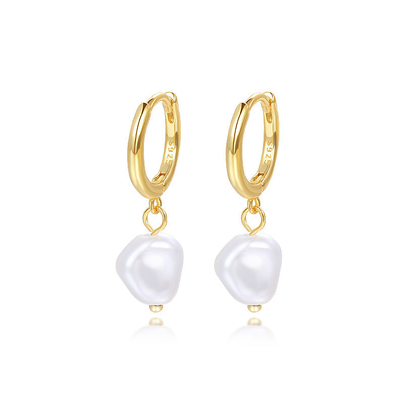 Wholesale Sterling Silver Natural Pearl Earrings