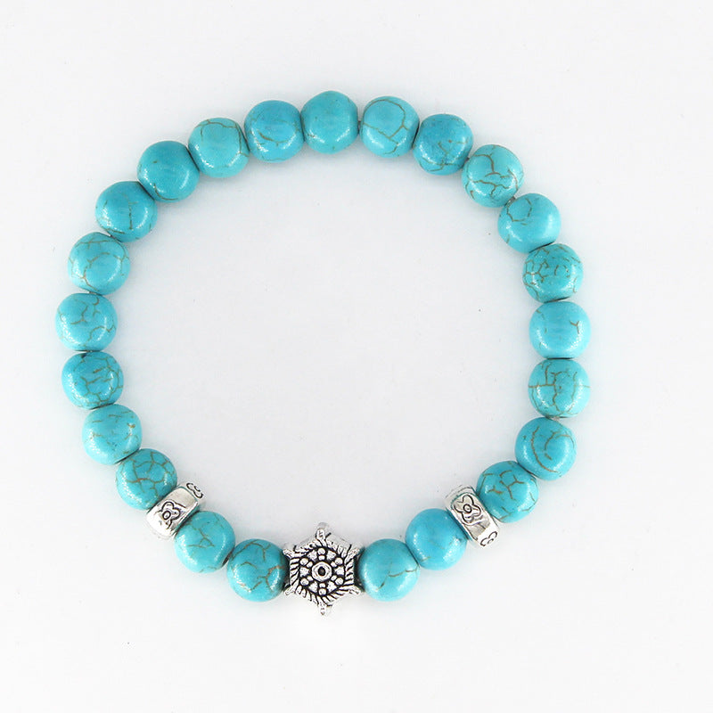 Wholesale Turquoise Beaded Bracelet Beach Turtle Design Travel Commemoration Gift