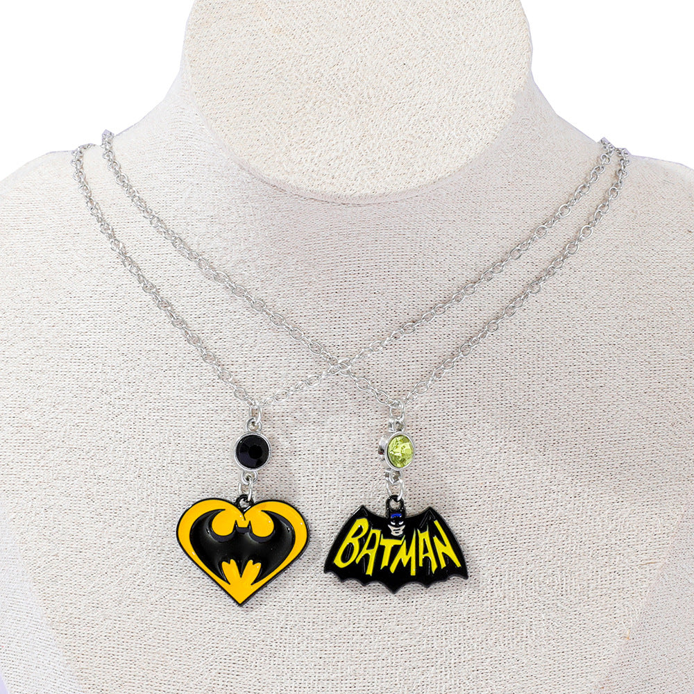 Wholesale Cute  Pendant Necklace Alloy Drip Oil Enamel  Heart