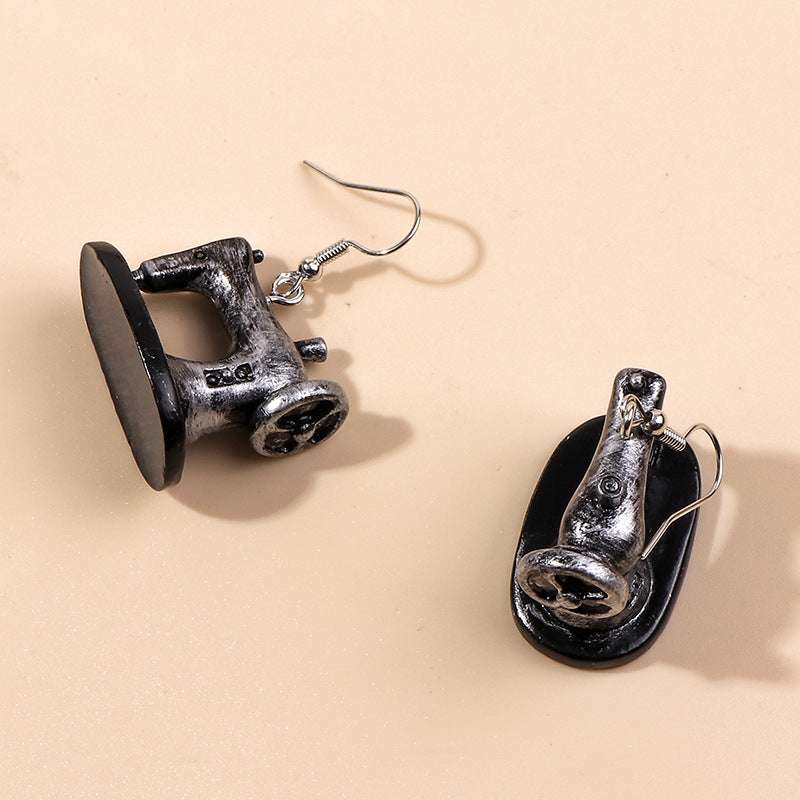 Wholesale Telephone Television Iron Radio Vintage Earrings ACC-ES-YueSen008