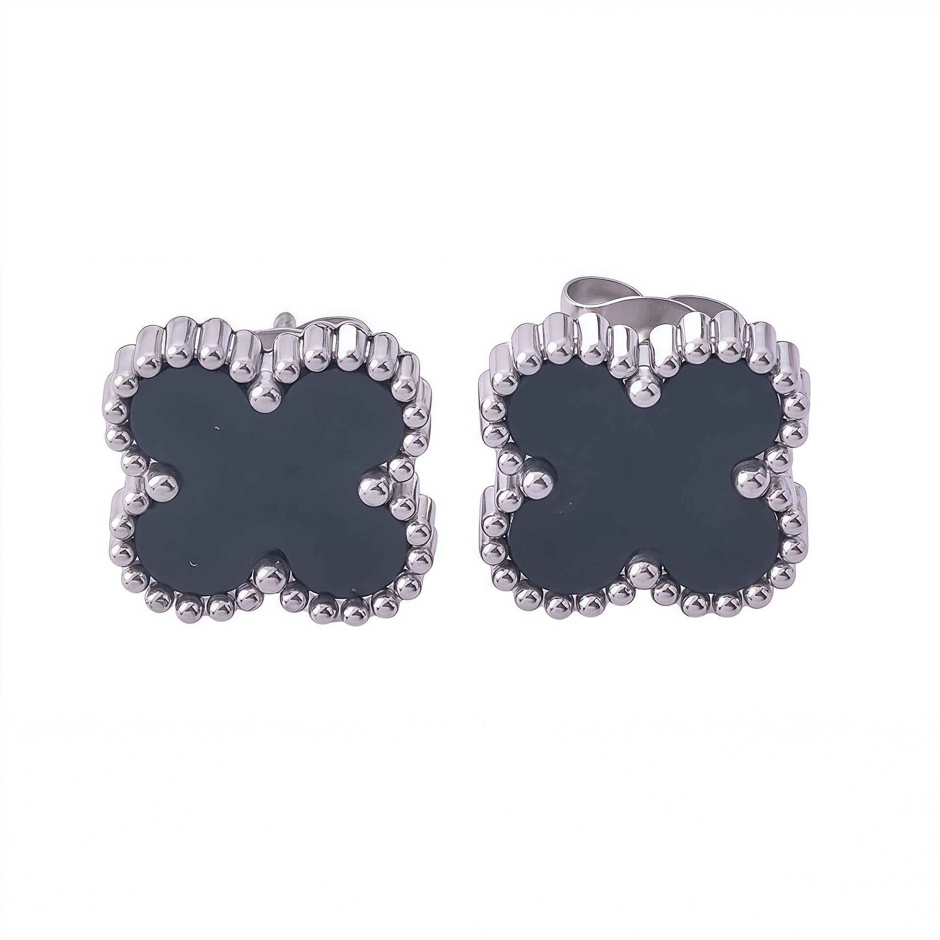 Wholesale Four-Leaf Clover Stainless Steel Necklace Trendy Jewelry Accessory for Boutique Resale ACCVIP