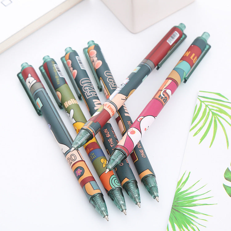 Wholesale bus creative press plastic gel pen ACC-PN-Liuj009