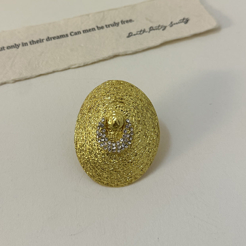 Wholesale Metal Asymmetric Oval Earrings