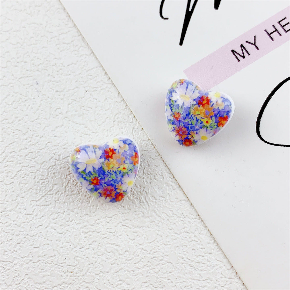 Wholesale 10pcs   flower and heart  Focal Beads DIY Bead Accessories