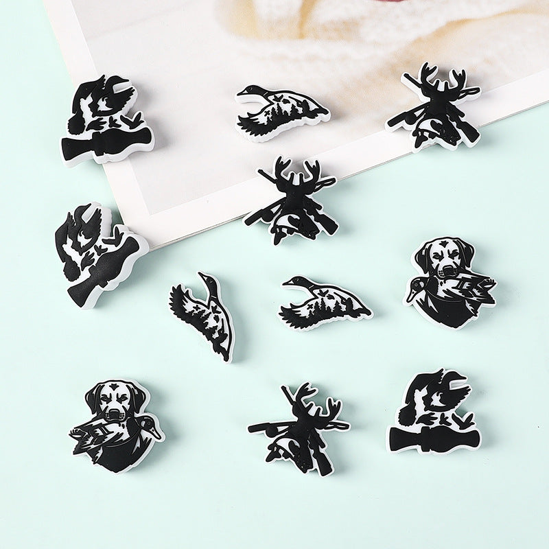 Wholesale 20pcs  silicone loose Focal Beads DIY Bead Accessories