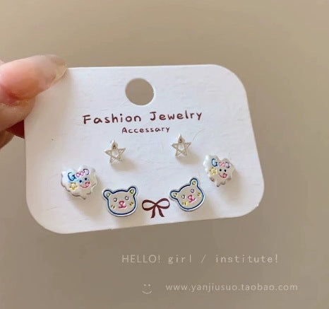Wholesale Electroplated Alloy Cute Animal Earrings - Fashion Jewelry Accessory for Gift or Resale