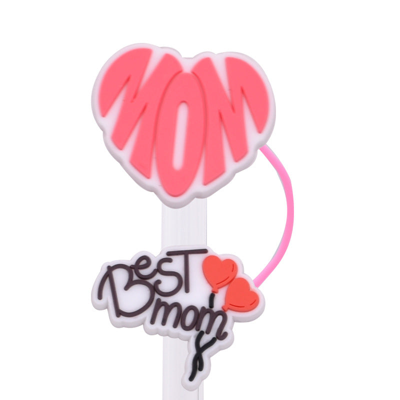 Wholesale Random 100pcs Super Parent Series PVC Soft Straw Tube Cap