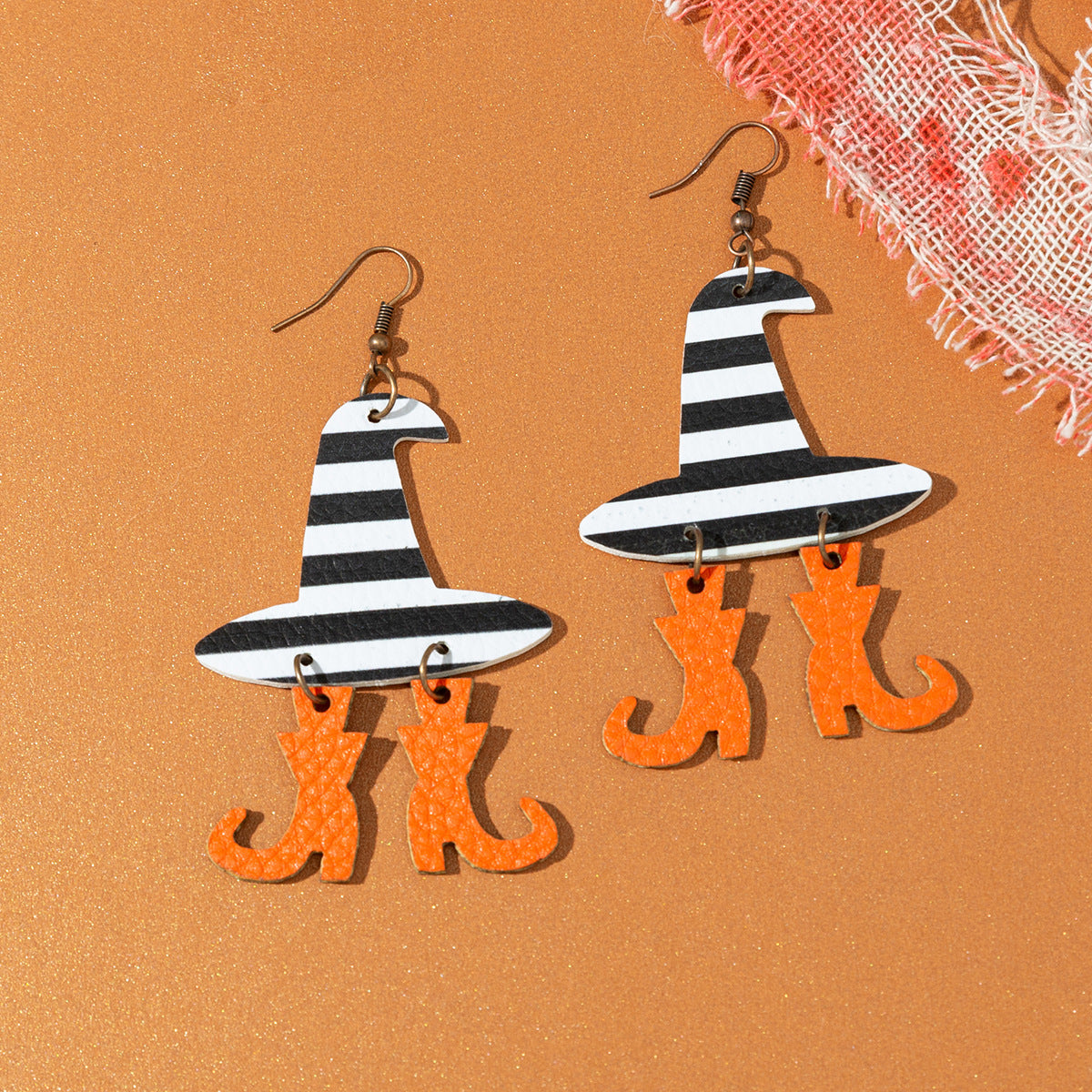 Wholesale Halloween Leather Earrings