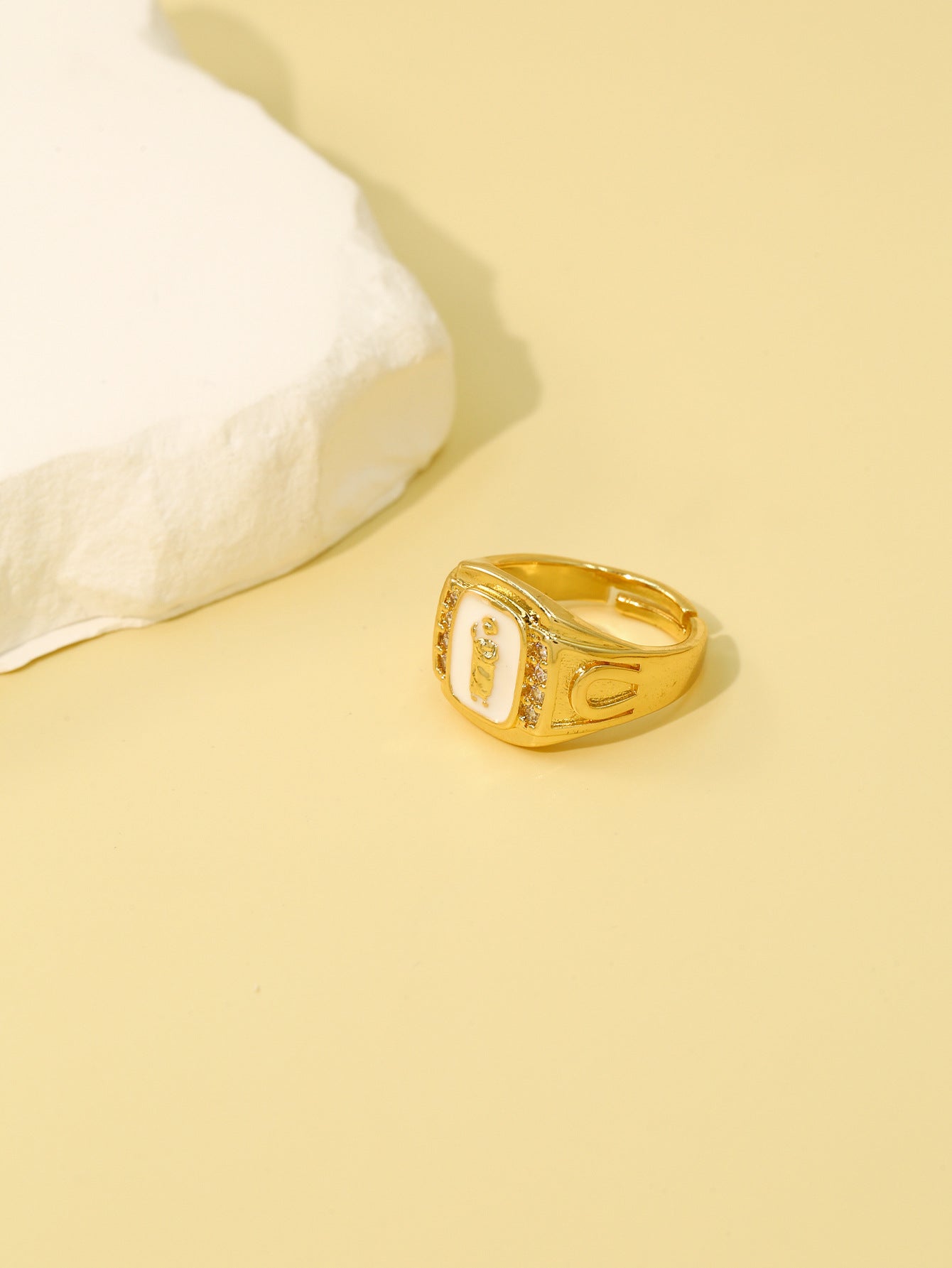 Wholesale Cross-Border Vintage Championship Ring Jordan Basketball Ring Men' s Stylish and Bold Copper Inlaid Zircon Hot-Selling