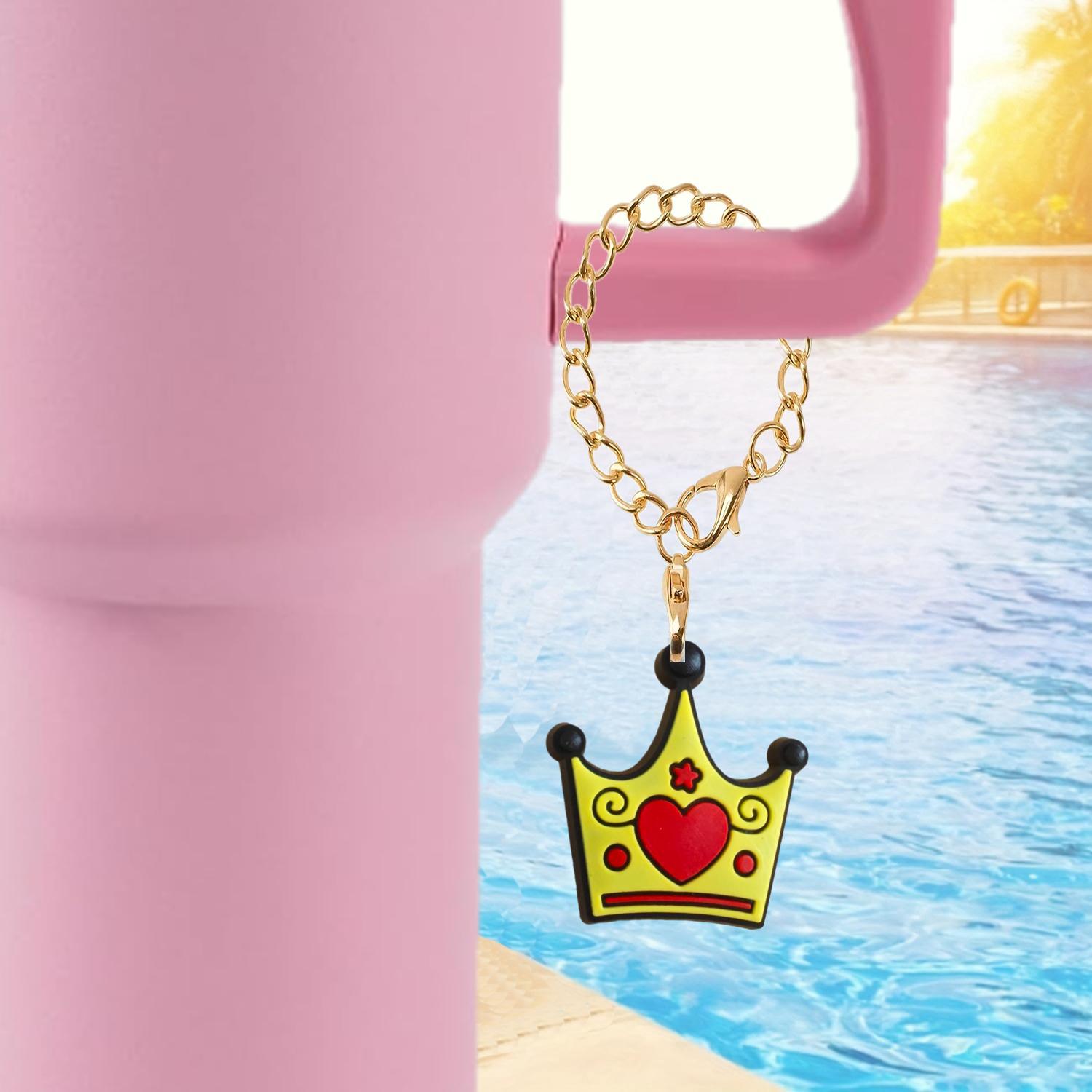 Wholesale Bow Crown Soft Rubber Hanging Chain Cup Accessories Chain ACC-CA-XieJi001