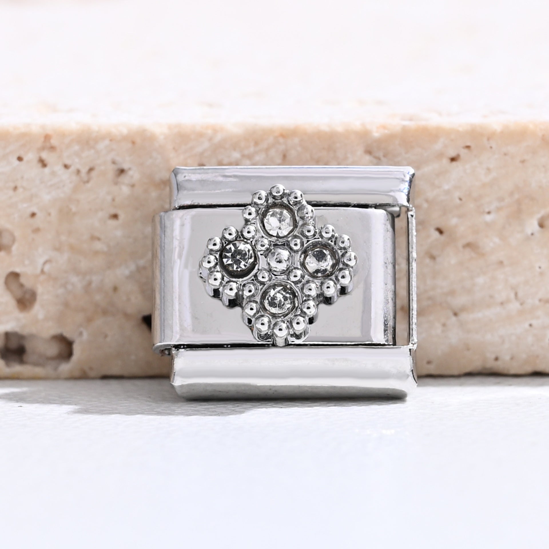 Wholesale 9mm Italian Charm Starter Bracelets DIY Flower Series Stainless Steel Composable Bracelet