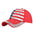 Wholesale  American flag Diamond Baseball washed Independence Day Summer  Hat