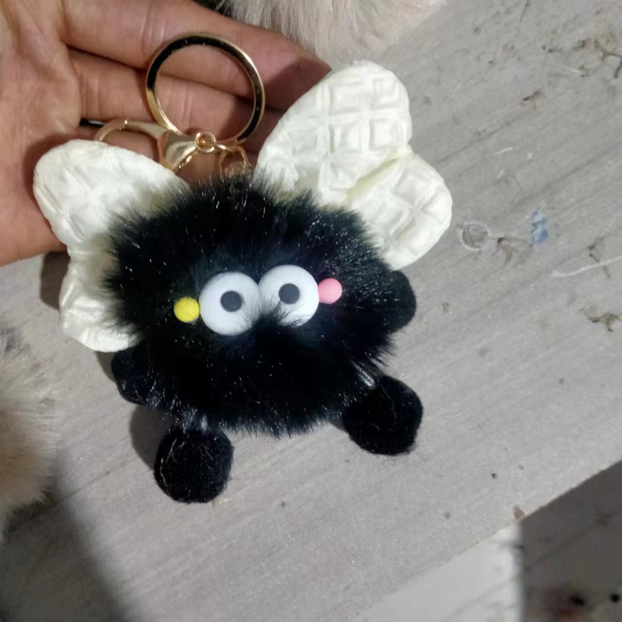 Wholesale Plush Bow Briquette Keychains ACC-KC-ChenChen005