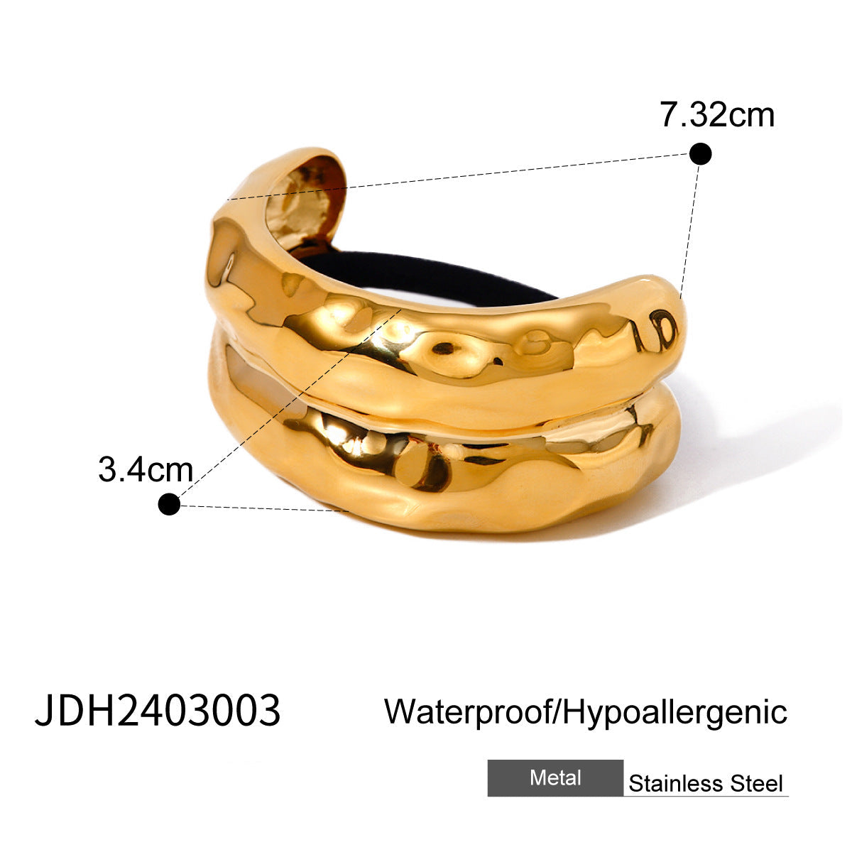 Wholesale stainless steel hair rope and hair band