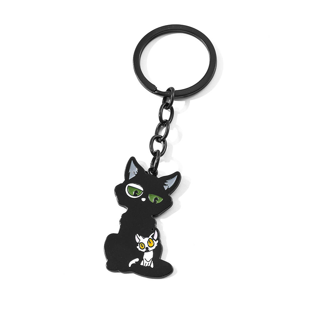 Wholesale Cute Cat Cartoon Alloy Keychain