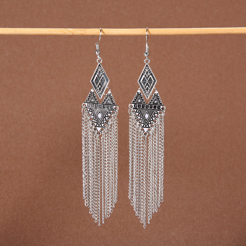 Wholesale Vintage Earrings Bohemian Long Tassel Earrings ACC-ES-Gumi003