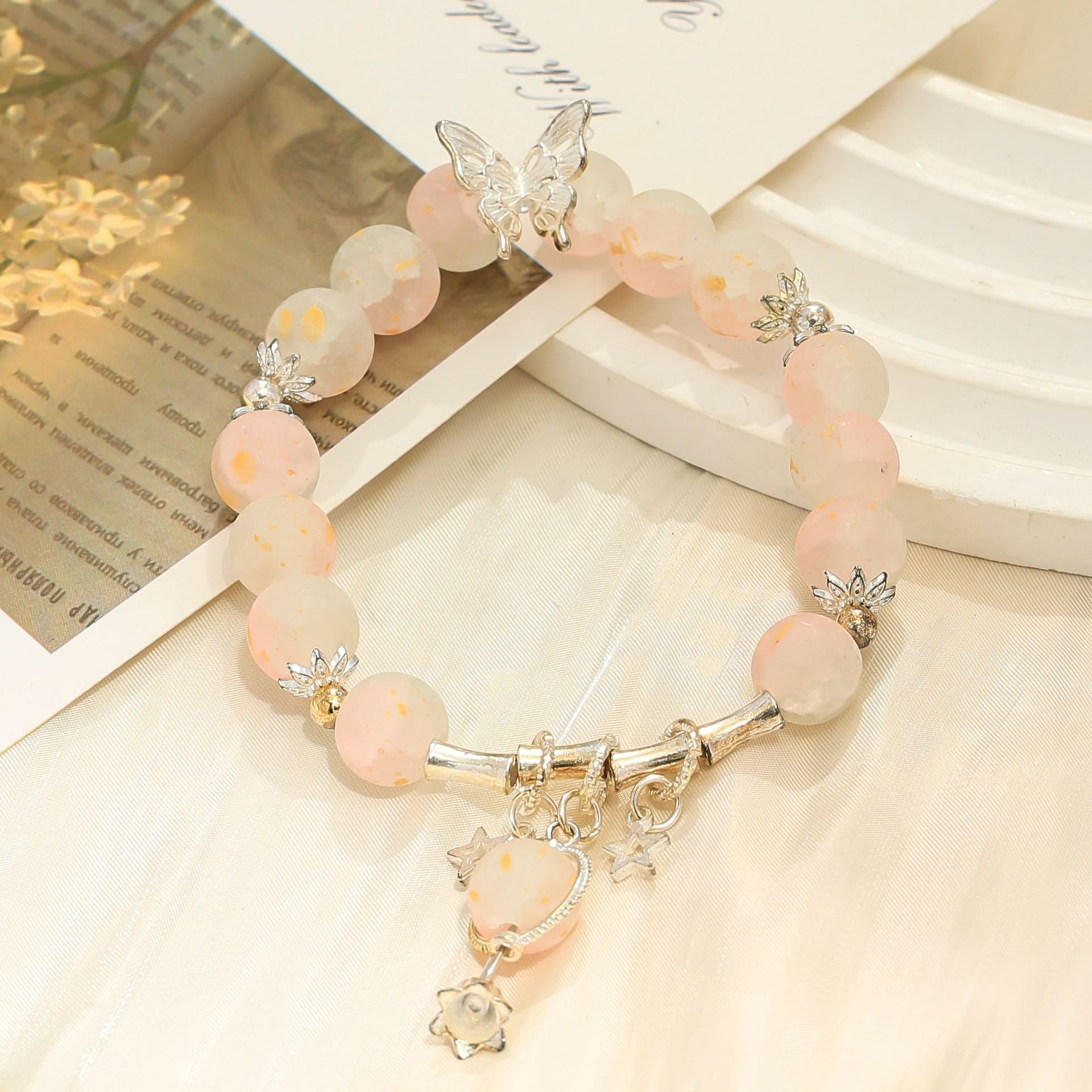 Wholesale  Month Star Glass Bracelet