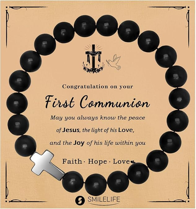 Wholesale 5pcs Natural Stone Beaded Bracelet Cross