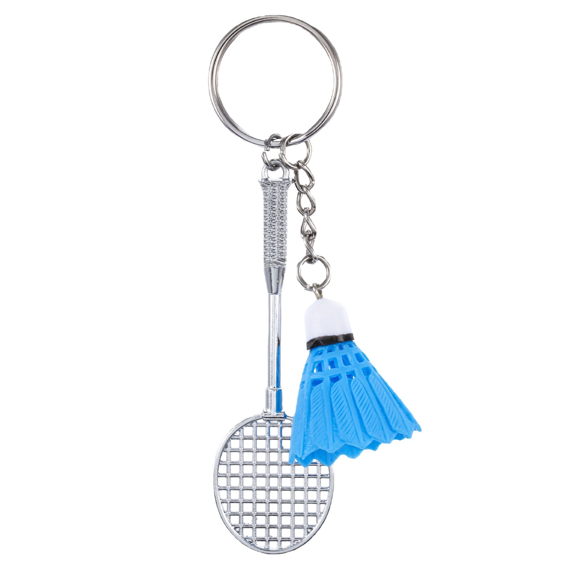Wholesale Miniature badminton creative keychain