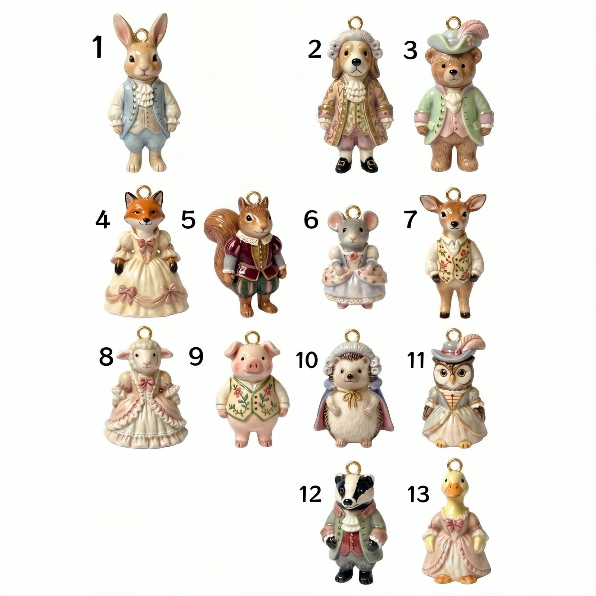 Wholesale 18K Gold Tone Copper Cartoon Rabbit Pendant Charm For DIY Jewelry Making Fashion Accessory