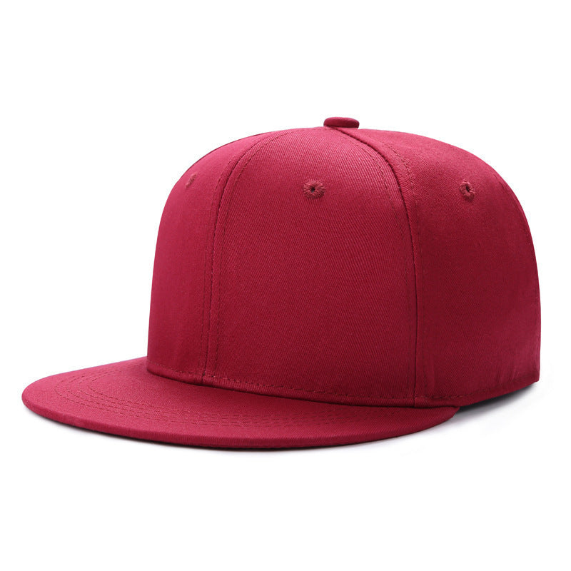 Wholesale Fashion Six Panel Hard Top Flat Brim Hip Hop Baseball Cap Unisex Streetwear Summer Casual Hat