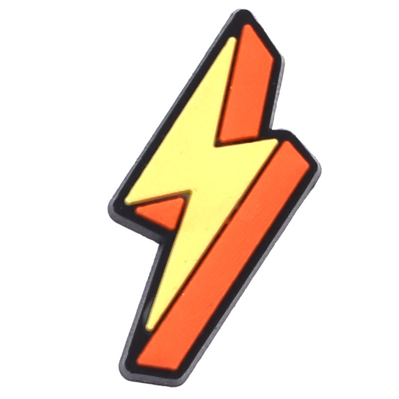 Wholesale  100pcs Random Rainbow Flowers Shoes Accessories Shoes Charms