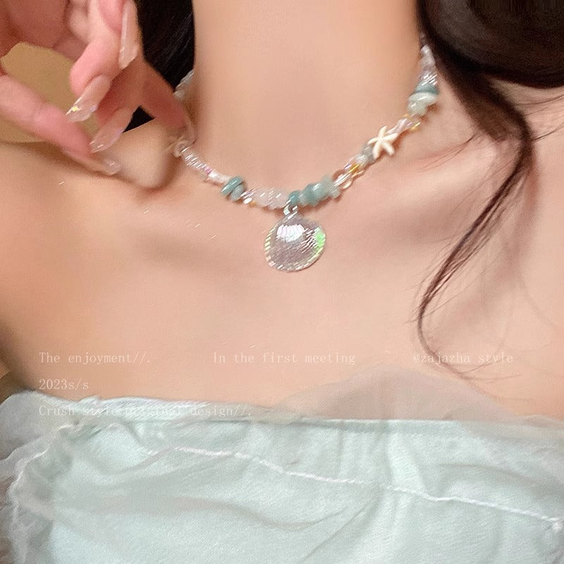 Wholesale  Natural Stone Shell Necklace