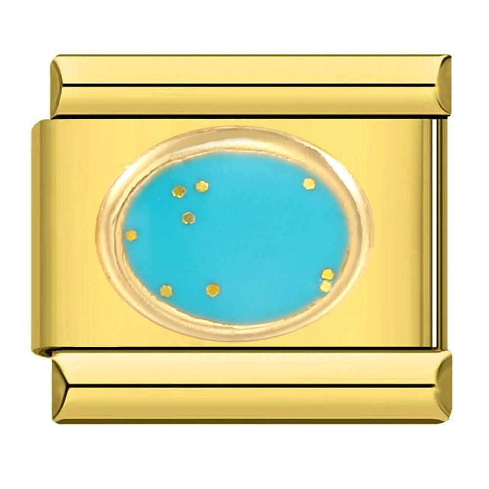 Wholesale Italian Charm Bracelet 9mm DIY Splicing Removable Large Oval Color Stone Stainless Steel Composable Bracelet